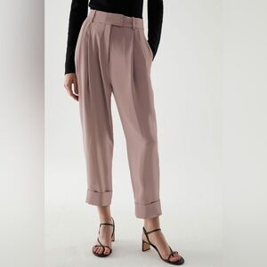 Cos dropped crotch trousers with pleats